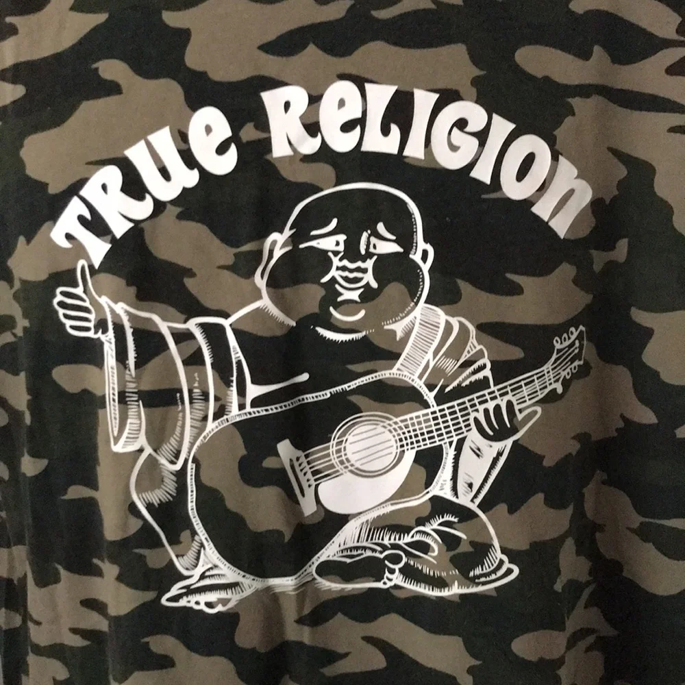 TRUE RELIGION Men's Short Sleeve Camo T-shirt | L